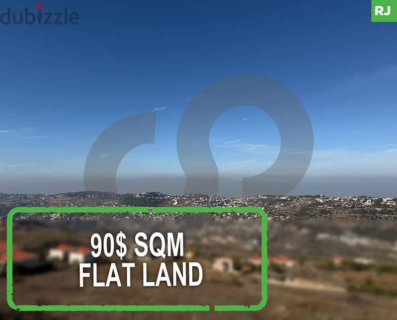 90$ SqM / Flat Land -Bhamdoun, Aley/بحمدون, عاليه REF#RJ114621 0