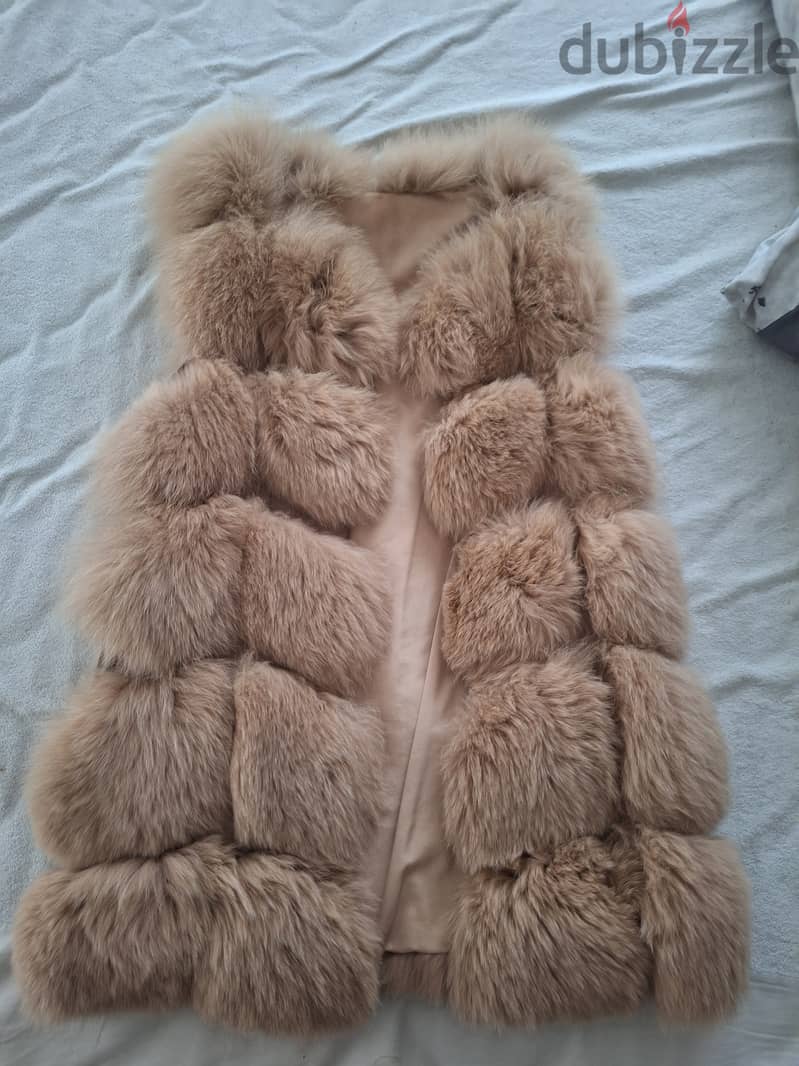 Real fox vest 1