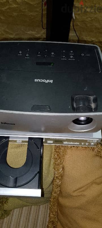 in focus projector+ DVD player 12