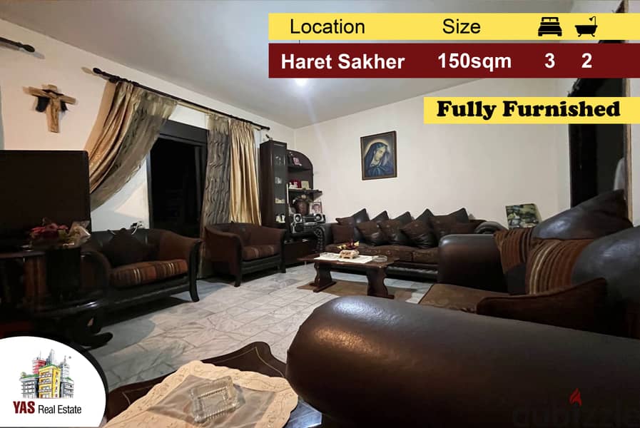 Haret Sakher 150m2 |  Fully Furnished | Well Maintained | ELO/IV | 0