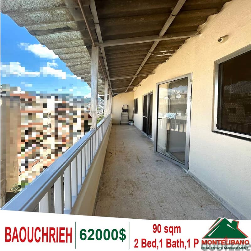 90 Sqm Apartment for sale in Baouchrieh !! 0