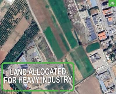 heavy industrial land for sale in zahle  REF#JG114636