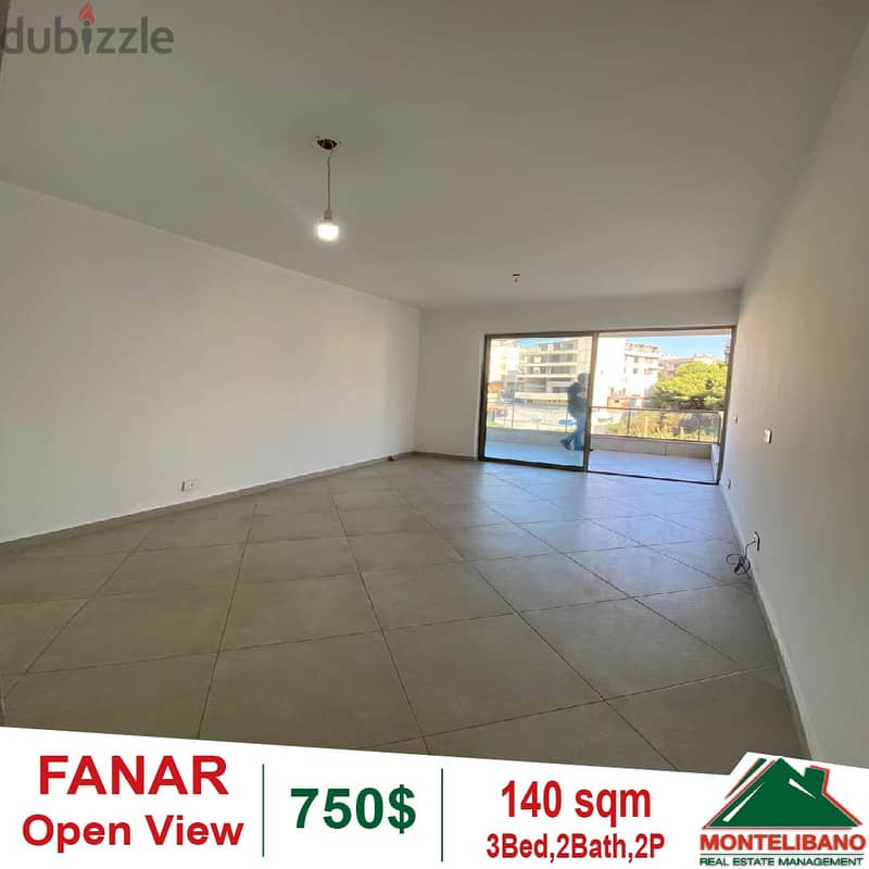 Apartment for rent in Fanar with an Open View!! 0