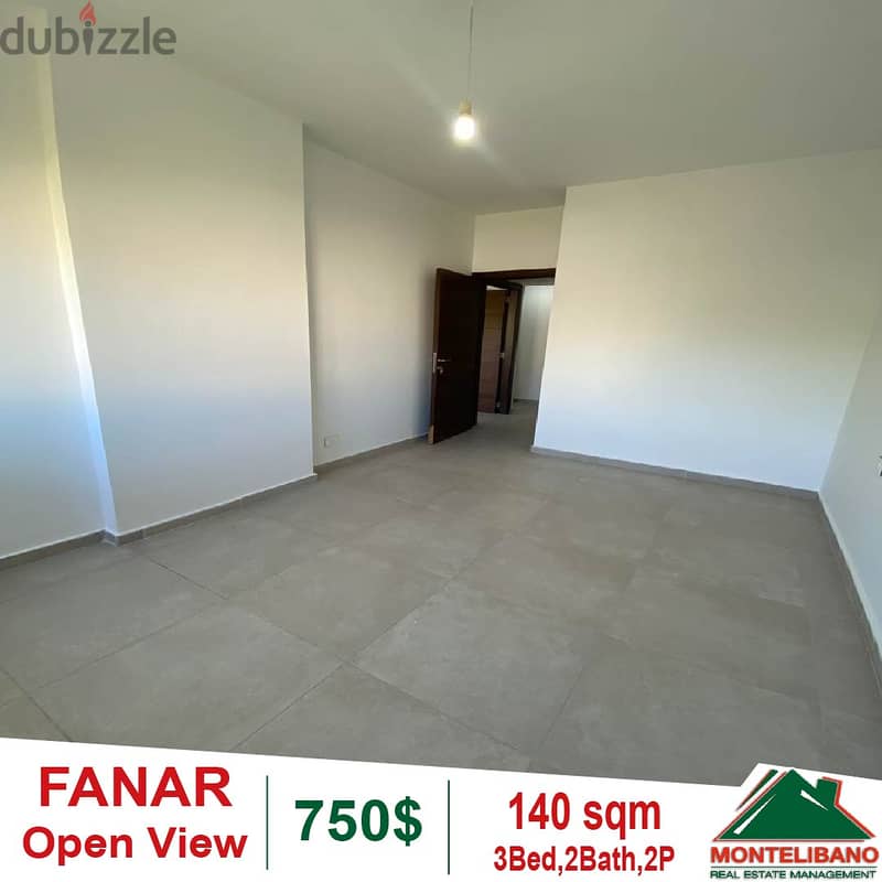 Apartment for rent in Fanar with an Open View!! 3