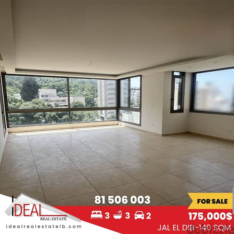 140 sqm Apartment for sale in Jal el dib REF#EA15355 0