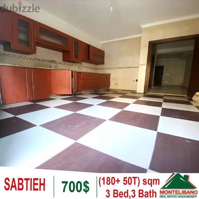 180 Sqm Apartment for rent in Sabtieh with Terrace!!