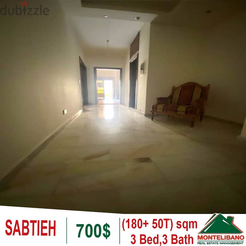 180 Sqm Apartment for rent in Sabtieh with Terrace!! 1