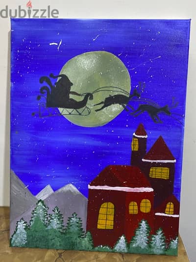 Christmas Painting Decoration - Acrylic 30x40