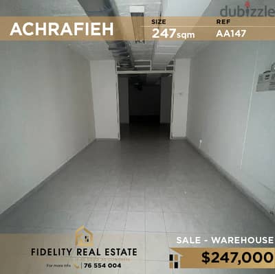 Warehouse for sale in Achrafieh AA147 مستودع للبيع في الأشرفية