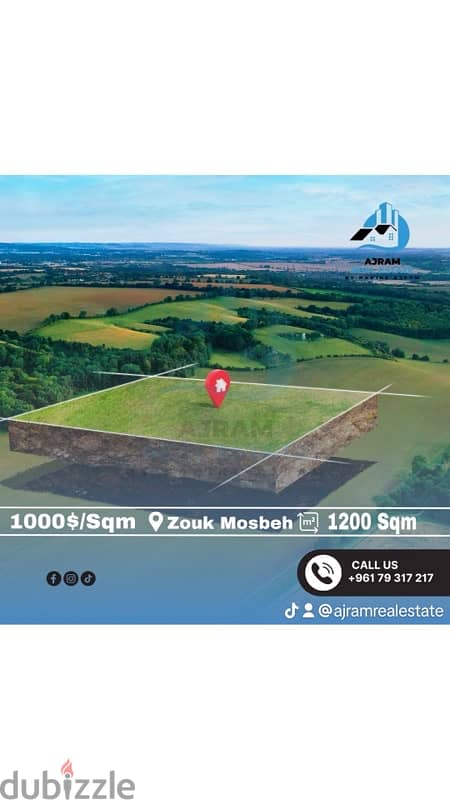 land for sale in zouk mosbeh                 ارض للبيع في زوق مصبح 0