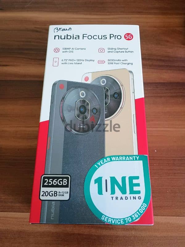 ZTE NUBIA FOCUS PRO 256 UP TO 20 GRM 0