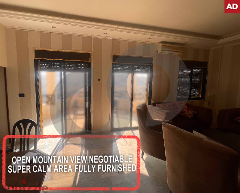 open mountain view-negotiable- sawfar aley  /صوفر عاليه REF#AD114650 0