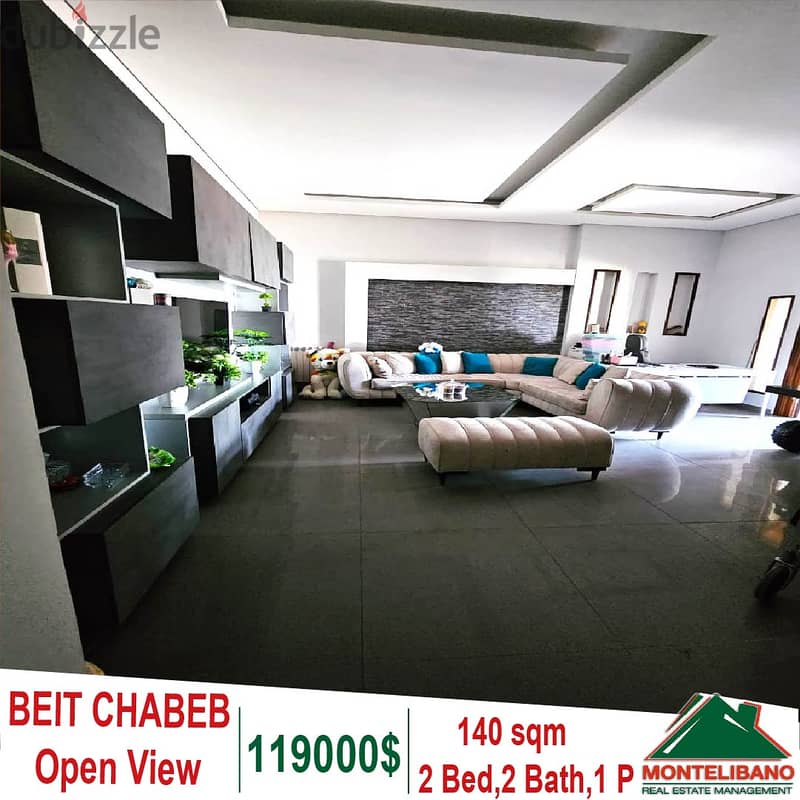 140 Sqm Apartment for sale in BEIT CHABEB with Open View  !! 2