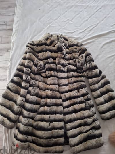 Real fur coat