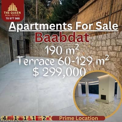 appartement for sale baabdat شقة للبيع في بعبدات