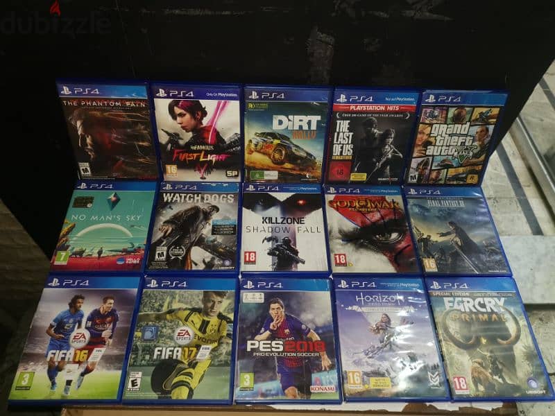 Ps4, Ps3 and Ps2 games. Xbox one, Ps2 and Ps4 consoles 1