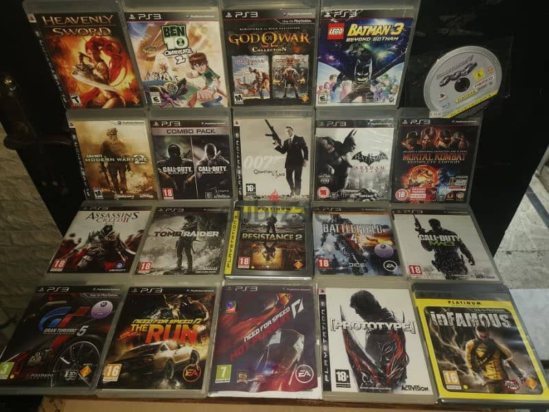 Ps4, Ps3 and Ps2 games. Xbox one, Ps2 and Ps4 consoles 4