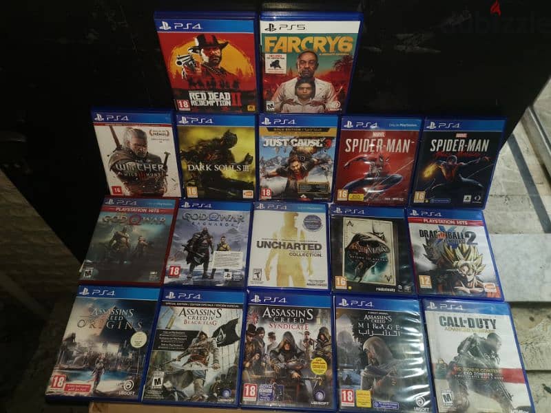 New sealed and used PS4 games. 10