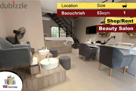 Baouchrieh 53m2 | Shop | Decorated | 2 floors | Equipped | Rent | AA |