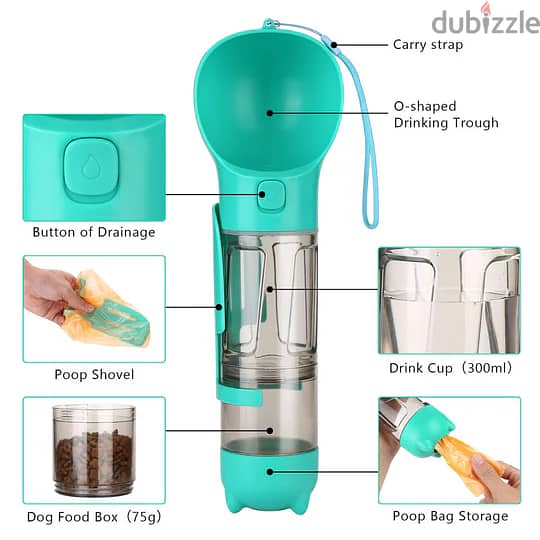 Portable 4-in-1 Pet Feeder Bottle 3