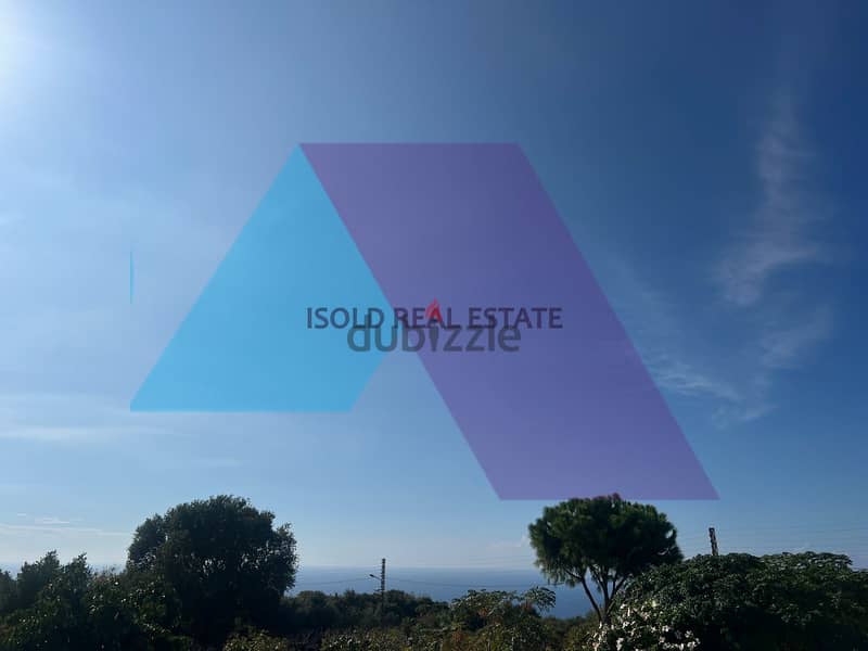 A 1255 m2 land + open sea view for sale in Monsef-أرض للبيع في منصف 0