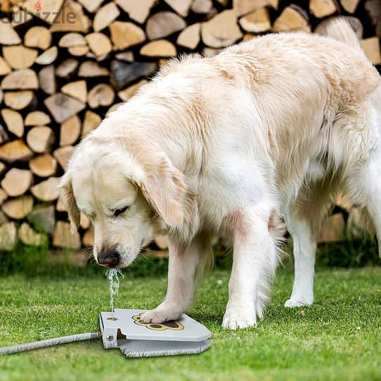 Outdoor automatic step on drinking fountain for dogs 0