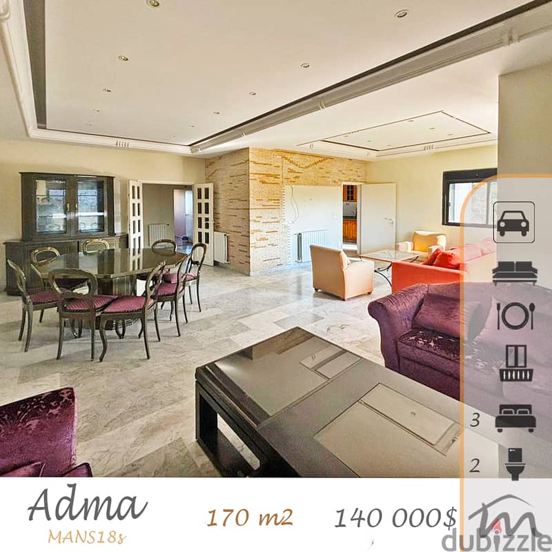 Adma | Catchy Decorated 170m² | 3 Bedrooms Apartment | Balconies 0