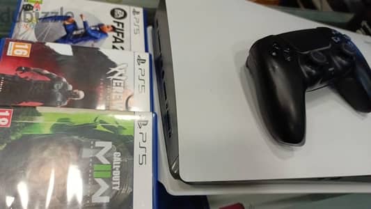 ps5 Fat 825gb 1 controller 3 games