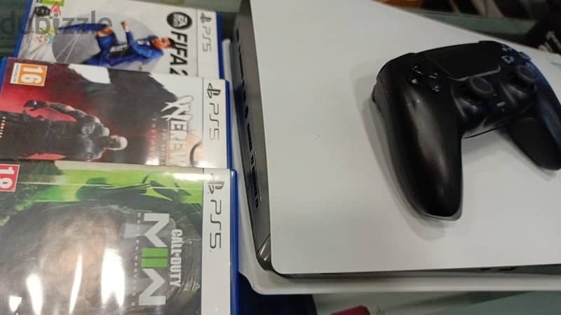 ps5 Fat 825gb 1 controller 3 games 0