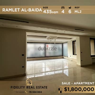 Apartment for sale in Ramlet El Baida ML2