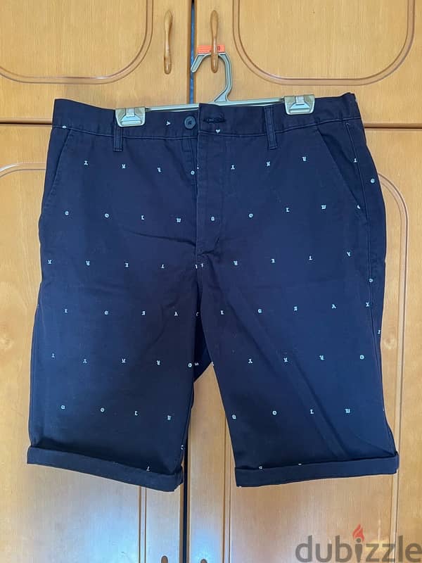 H&M COTTON BLACK SHORT 1