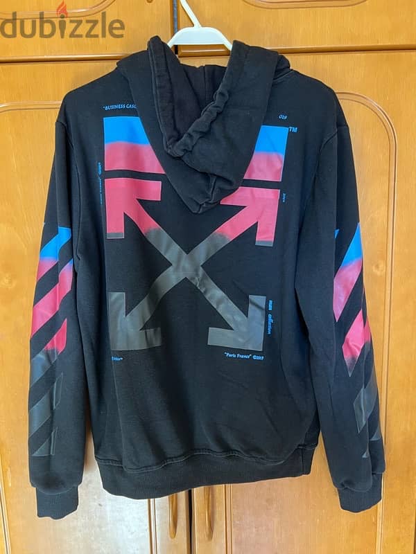 OFF-WHITE BLACK HOODIE 0