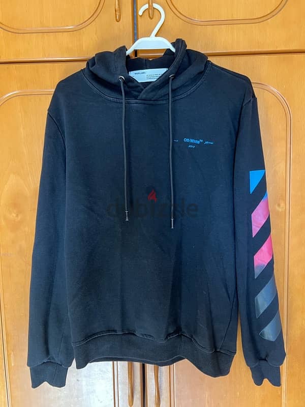 OFF-WHITE BLACK HOODIE 1