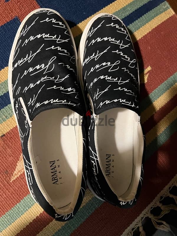 ARMANI JEANS BLACK SHOES 1