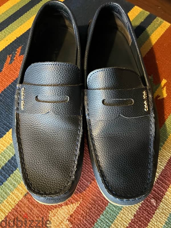 CALVIN KLEIN BLUE LOAFER SHOES 2