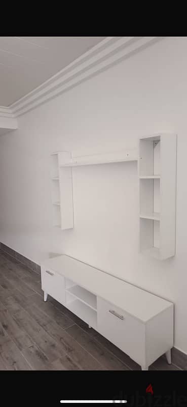 New Tv unit with shelves 1