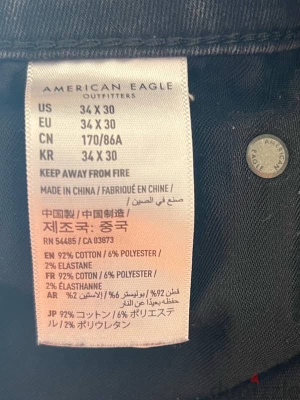 AMERICAN EAGLE BLACK JEANS 3