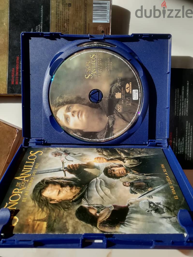 Lord of the rings trilogy dvds english & spanish audio & subs 3