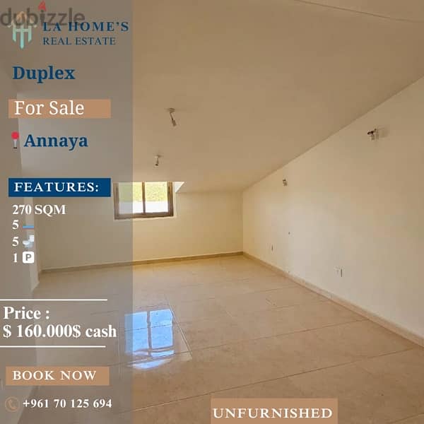 apartment for sale in annaya شقة للبيع في عنايا 0