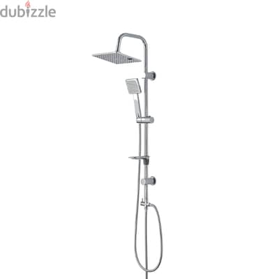 Modern Shower Set with 5 Spray Modes, 2 Washing Heads, 70cm