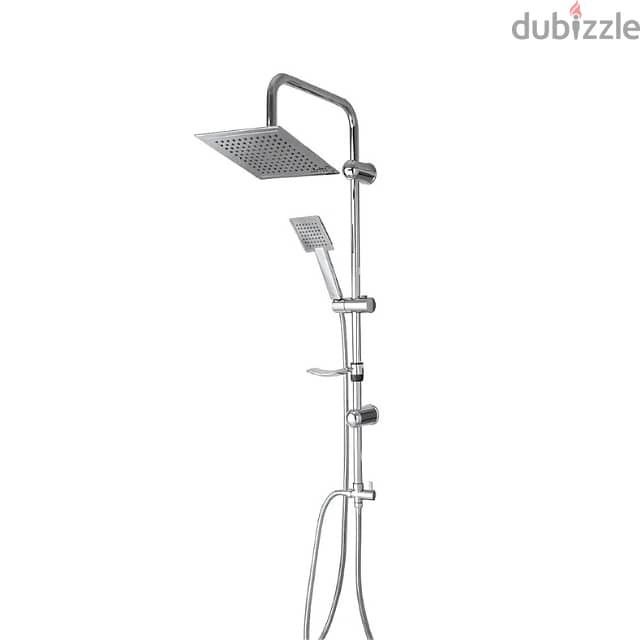 Modern Shower Set with 5 Spray Modes, 2 Washing Heads, 70cm 2