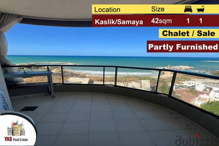 Kaslik / Samaya 42m2 | Chalet | Semi Furnished | Sea View | EL |