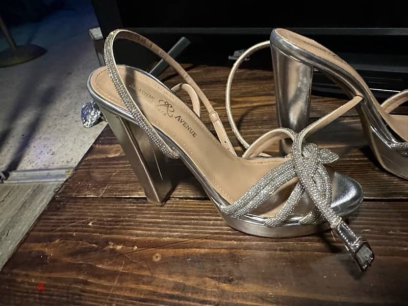 sandal silver wedge 0