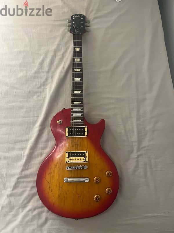 Epiphone les pauls guitar with gibson electronics 4