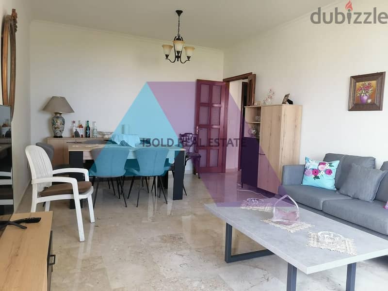 A 135 m2 apartment having an open mountain view for sale in Fanar 2