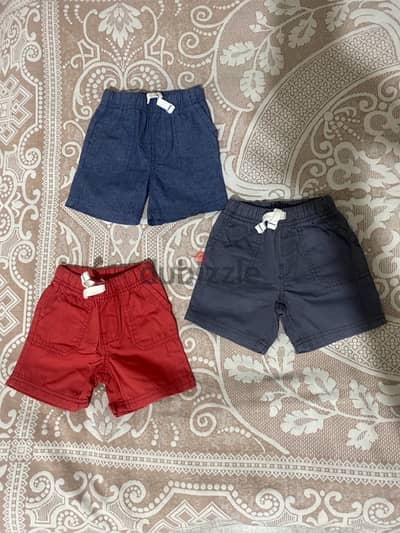 3 carter’s shorts