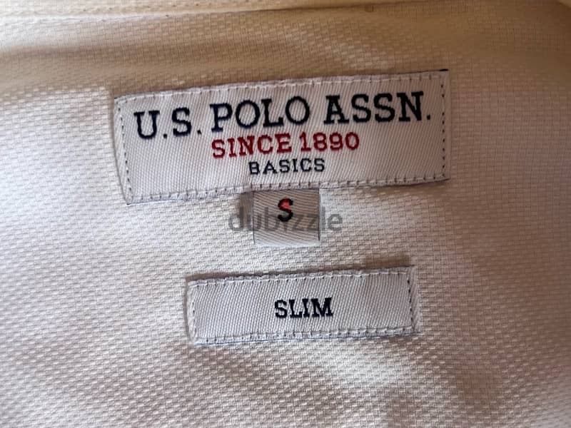 U. S. WHITE POLO BUTTON DOWN COLLAR SHIRT 2