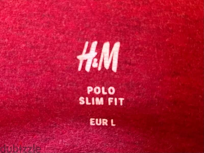 H&M RED POLO SHIRT 2