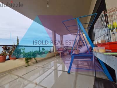 A 172 m2 apartment having an open sea view for sale in Halat/Jbeil