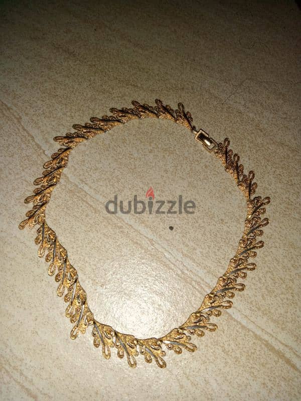 collier antique 1980 gold plated 1